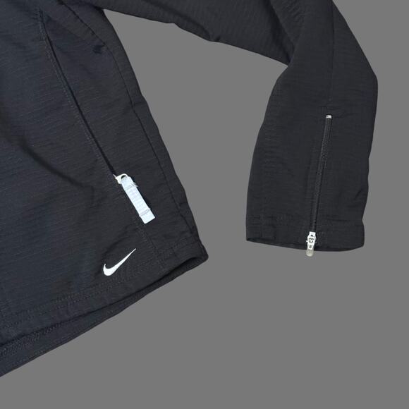 Nike Sphere Dry Y2K Womens XS Black Running Jacket Full Zip GUC - Picture 2 of 7
